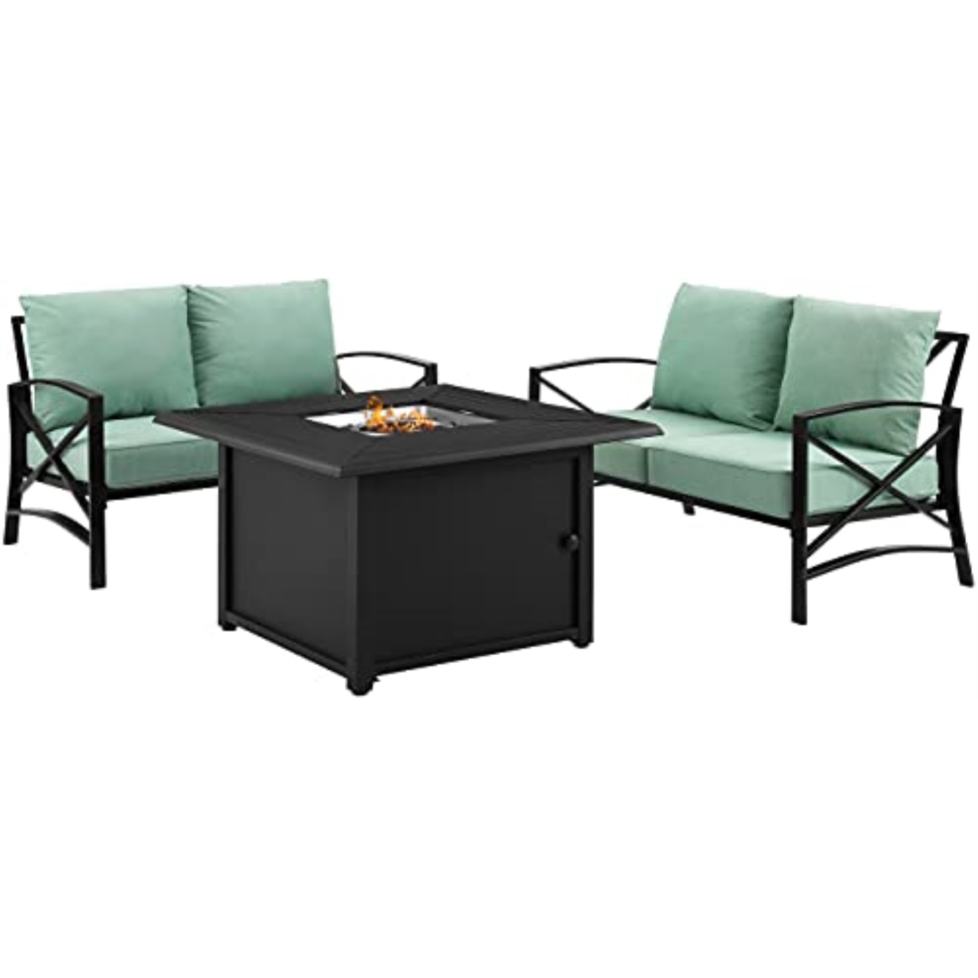 Crosley Furniture Kaplan Oil Rubbed Bronze/Mist 3 Piece Outdoor ...