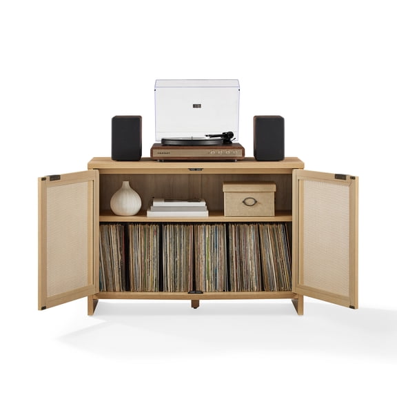 Crosley Kenji Record Player Cabinet With Vinyl Storage in Ash