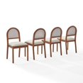 thumbnail image 1 of Crosley Furniture Kennedy 4-Piece Dining Chair Set In Walnut, 1 of 14