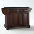 thumbnail image 1 of Crosley Furniture LaFayette Wood Kitchen Island in Mahogany/Black, 1 of 5