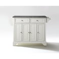 thumbnail image 1 of Crosley Furniture LaFayette Wood Kitchen Island in White & Gray, 1 of 6