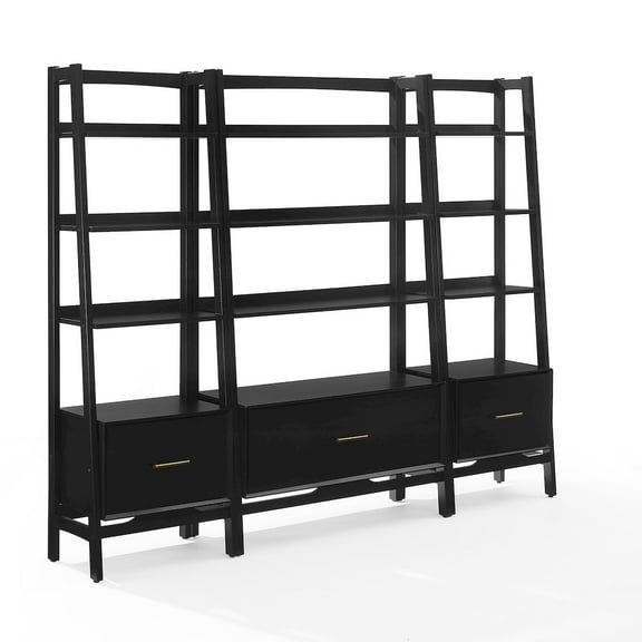 Crosley Furniture Landon 3-Piece Etagere Bookcase Set