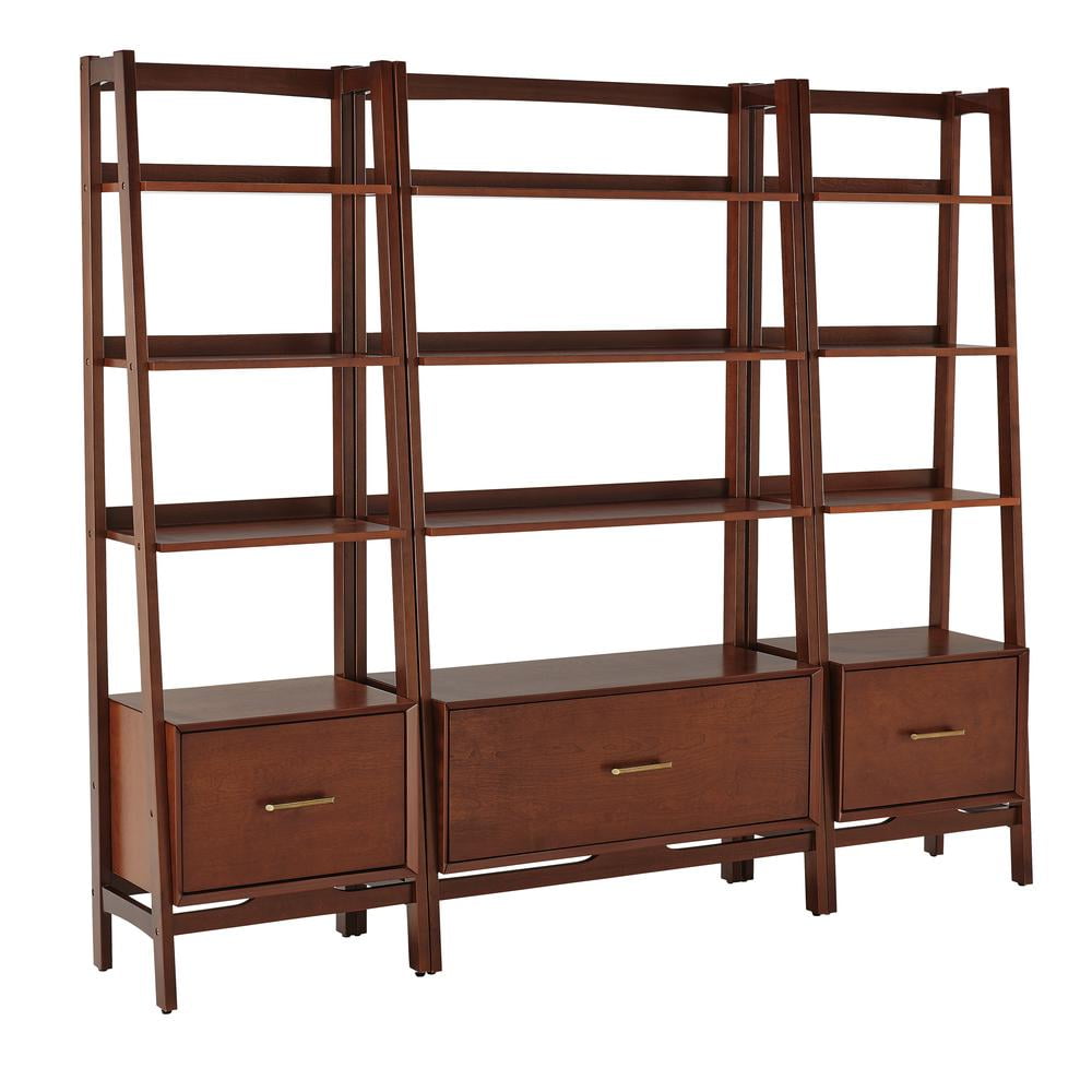 Crosley Furniture Landon 3-Piece Etagere Bookcase Set