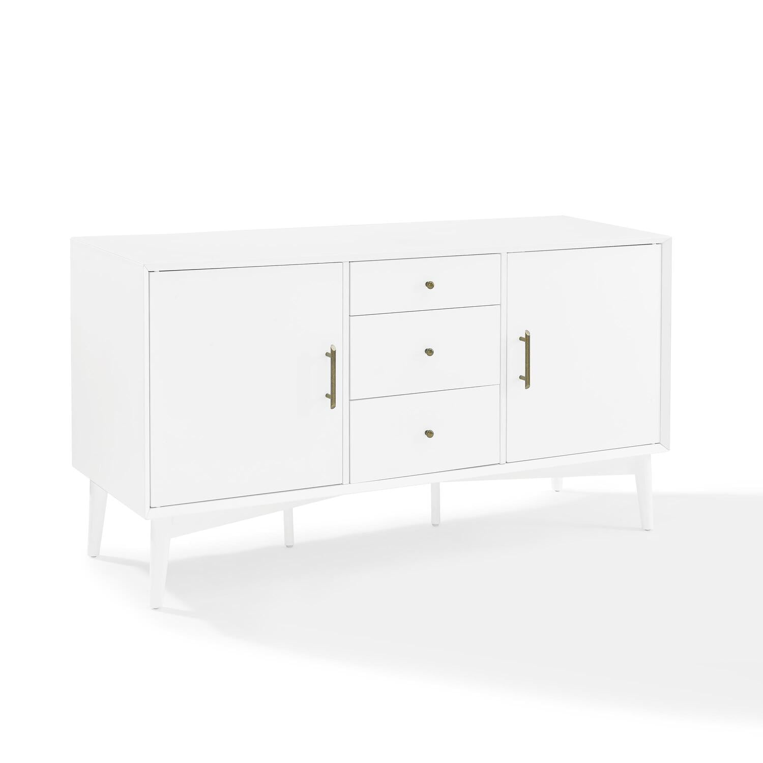 Landon 63'' White Wood Mid-Century Modern Sideboard