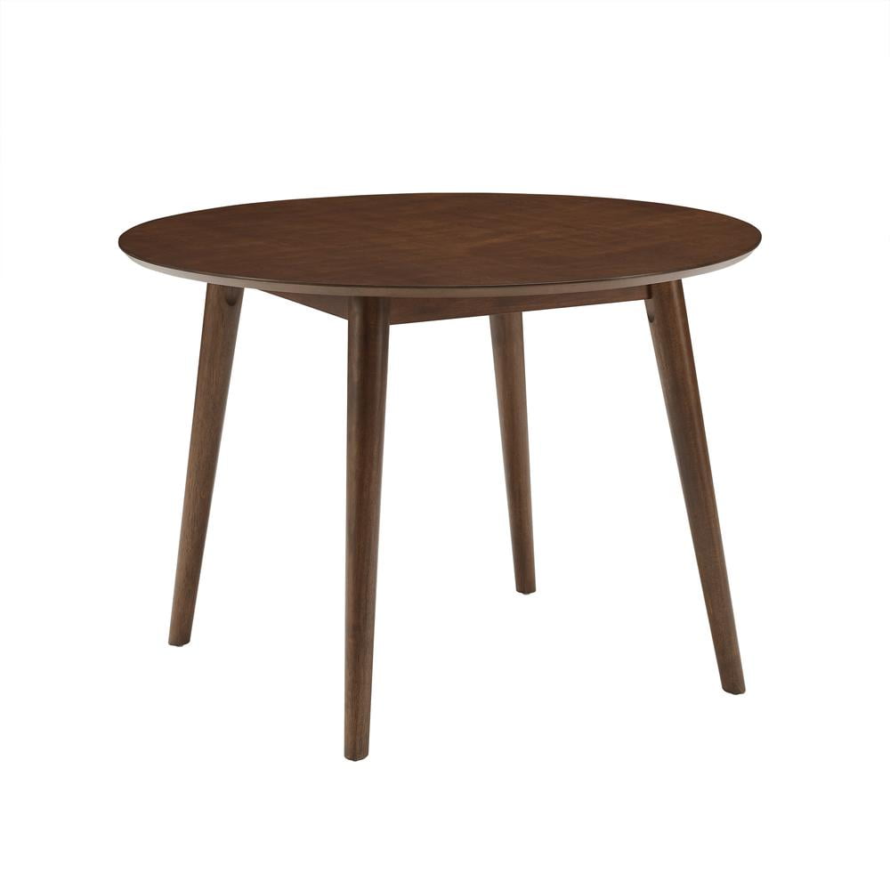 Mid-Century Modern Landon 47'' Round Mahogany Wood Dining Table