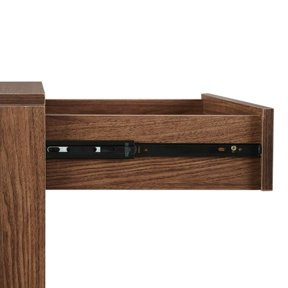 Liam Record Storage End Table - Walnut