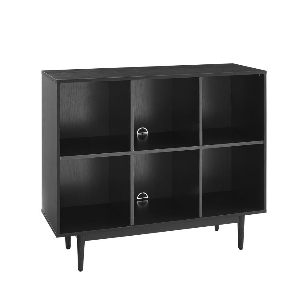Liam 6 Cube Bookcase Black