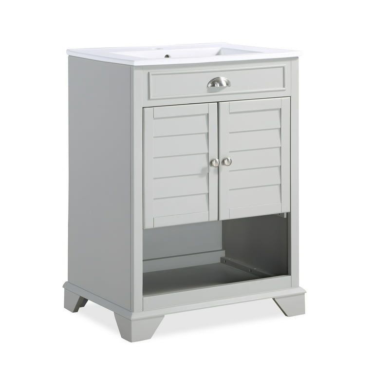 Crosley Furniture Lydia Bathroom Cabinet, White