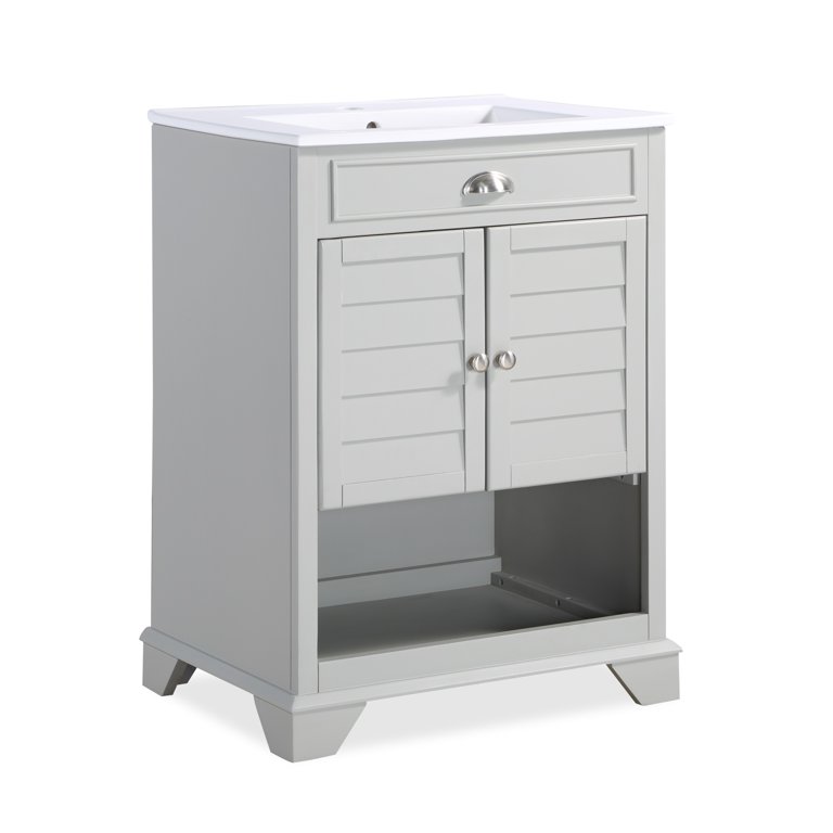 Crosley Furniture Lydia Bathroom Cabinet, White