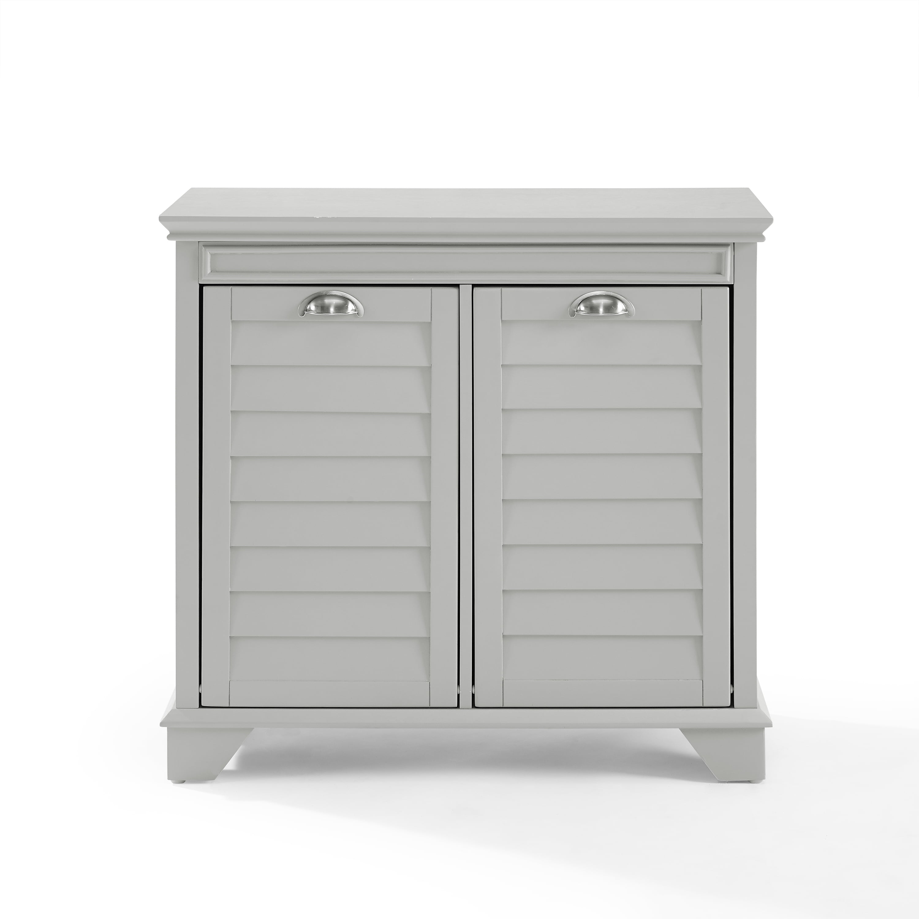 Crosley Furniture Lydia Linen Laundry Hamper, Gray