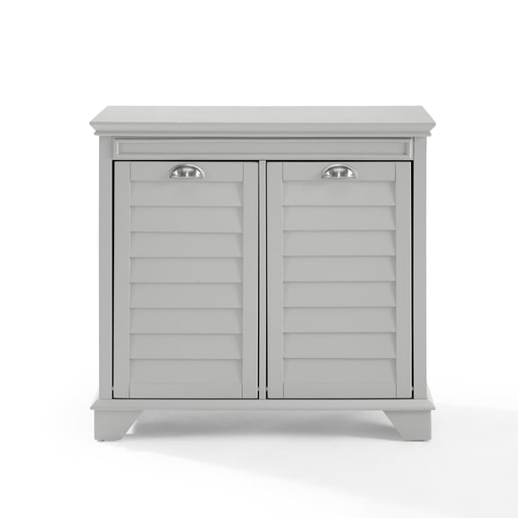 Crosley Furniture Lydia Linen Laundry Hamper, Gray