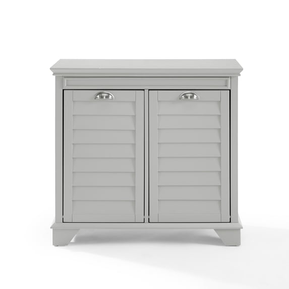Crosley Furniture Lydia Linen Laundry Hamper, Gray