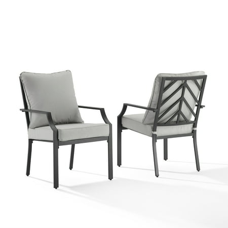 Crosley Furniture Otto 2-Piece Outdoor Chair Set, Dining Patio Chairs for Deck, Backyard