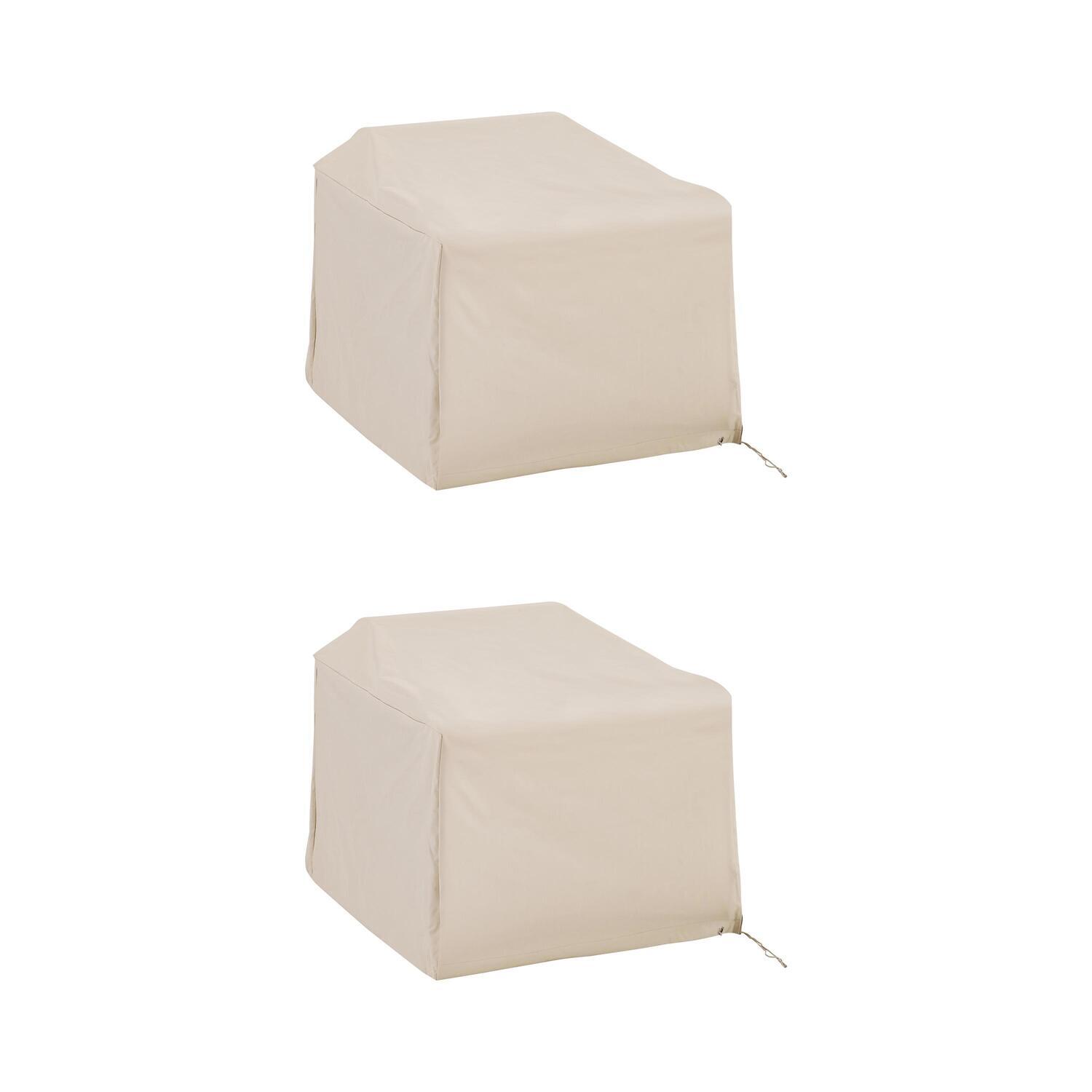 Crosley Furniture Outdoor Vinyl Chair Cover in Tan (Set of 2) - image 1 of 8