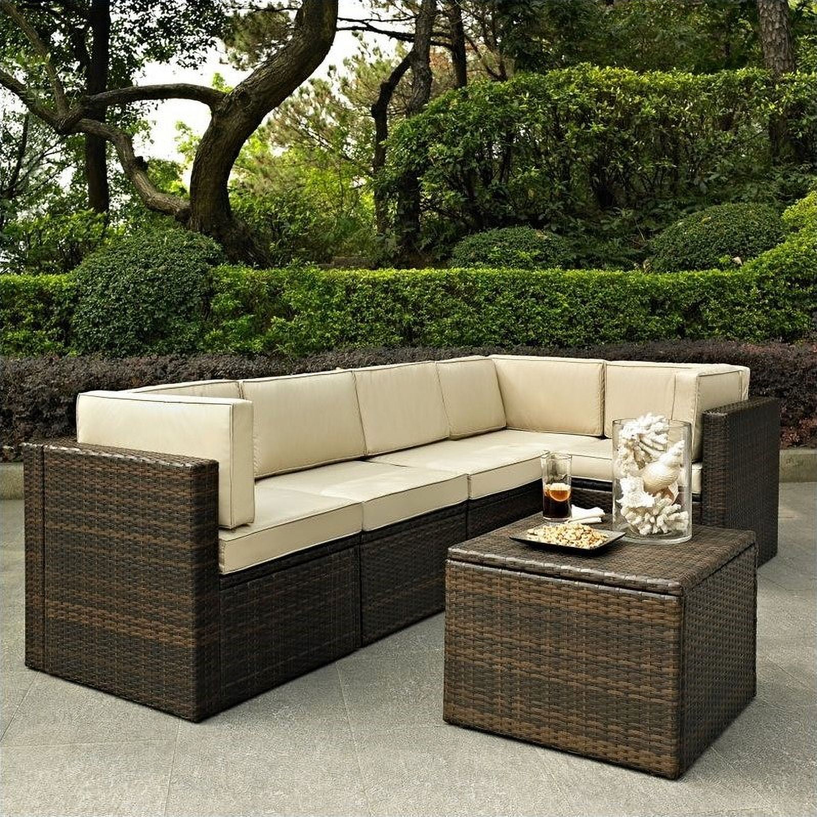 Crosley palm harbor cheap outdoor wicker set