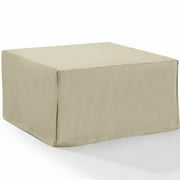 Crosley Furniture Patio Fabric Square Coffee Table Cover in Tan