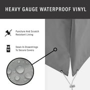 Crosley Furniture Patio Polyester Fabric Chair Cover in Gray