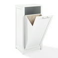thumbnail image 1 of Crosley Furniture Savannah Linen Laundry Hamper, White, 1 of 15