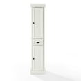 thumbnail image 1 of Crosley Furniture Seaside 2 Drawer Wood Linen Cabinet in Distressed White, 1 of 8