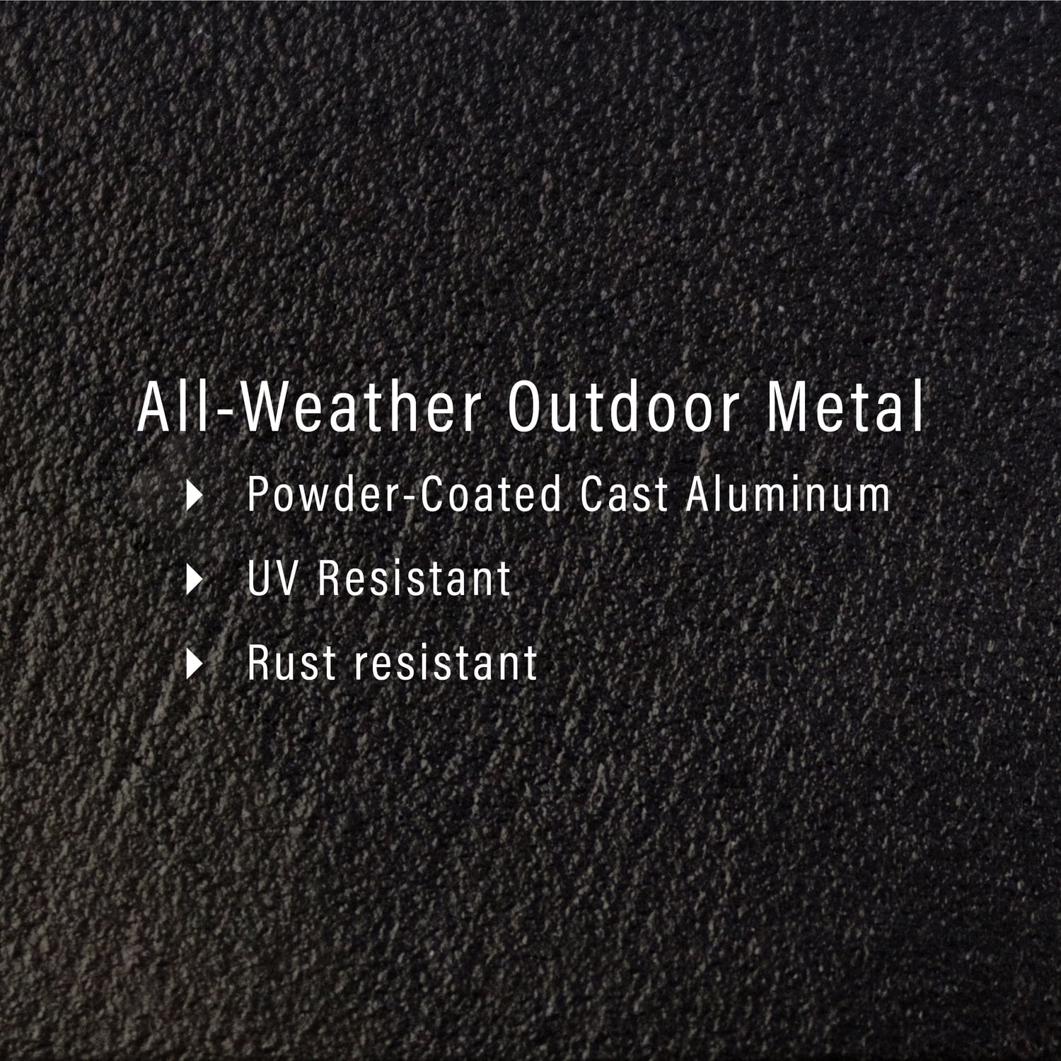 Sedona 51" Black Cast Aluminum 4-Person Outdoor Dining Set