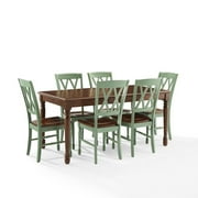 Crosley Furniture Shelby 7-Piece Traditional Dining Table Set for 6, Dinner Tables with Kitchen Chairs