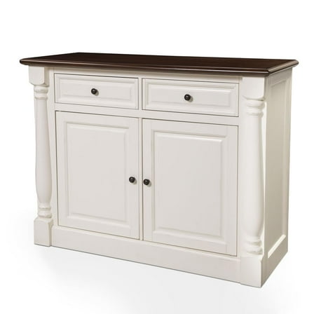Crosley Furniture Shelby Sideboard in Distressed White- 47.75"x19"