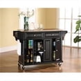 thumbnail image 1 of Crosley Furniture  Stainless Steel Top Kitchen Cart-Island in Black Finish, 1 of 1