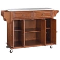 thumbnail image 1 of STAINLESS STEEL TOP KITCHEN CART/ISLAND IN CLASSIC CHERRY FINISH, 1 of 7