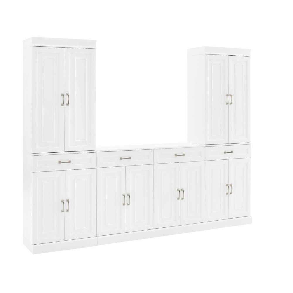 Crosley Furniture Stanton 3PC Wood Entertainment Center/Sideboard Crosley Furniture Stanton 3PC Wood Entertainment Center/Sideboard