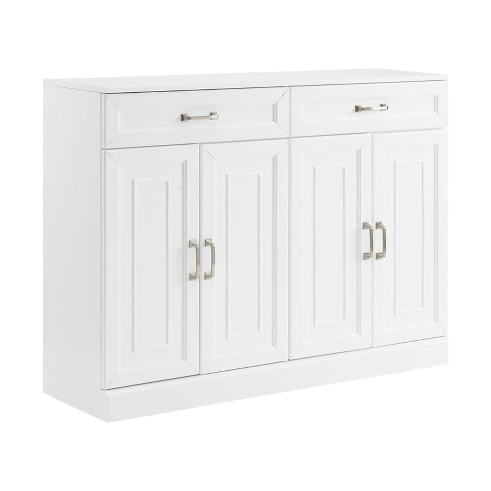 Stanton 53" White MDF and Birch Veneer Sideboard