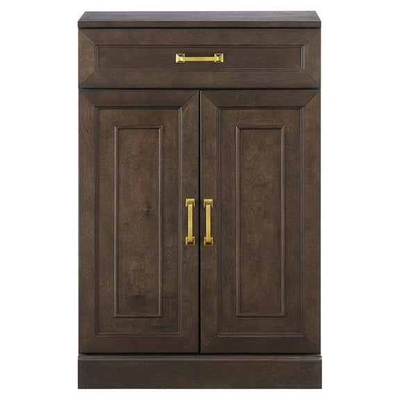 Crosley Furniture Stanton Traditional Wood Kitchen Storage Pantry - Coffee