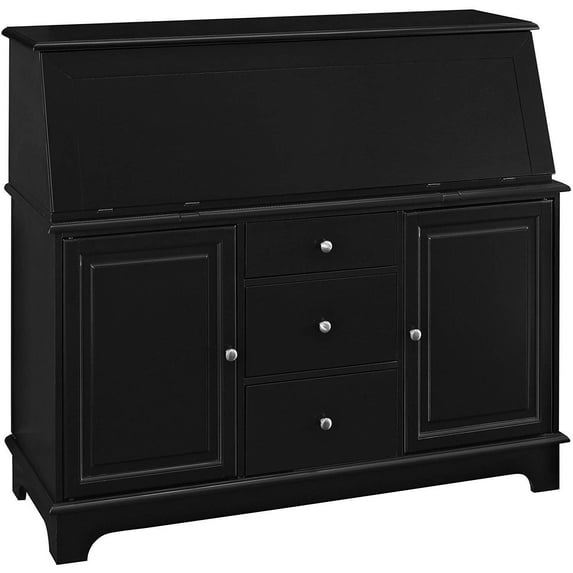 Crosley Furniture Sullivan Secretary Desk, Black