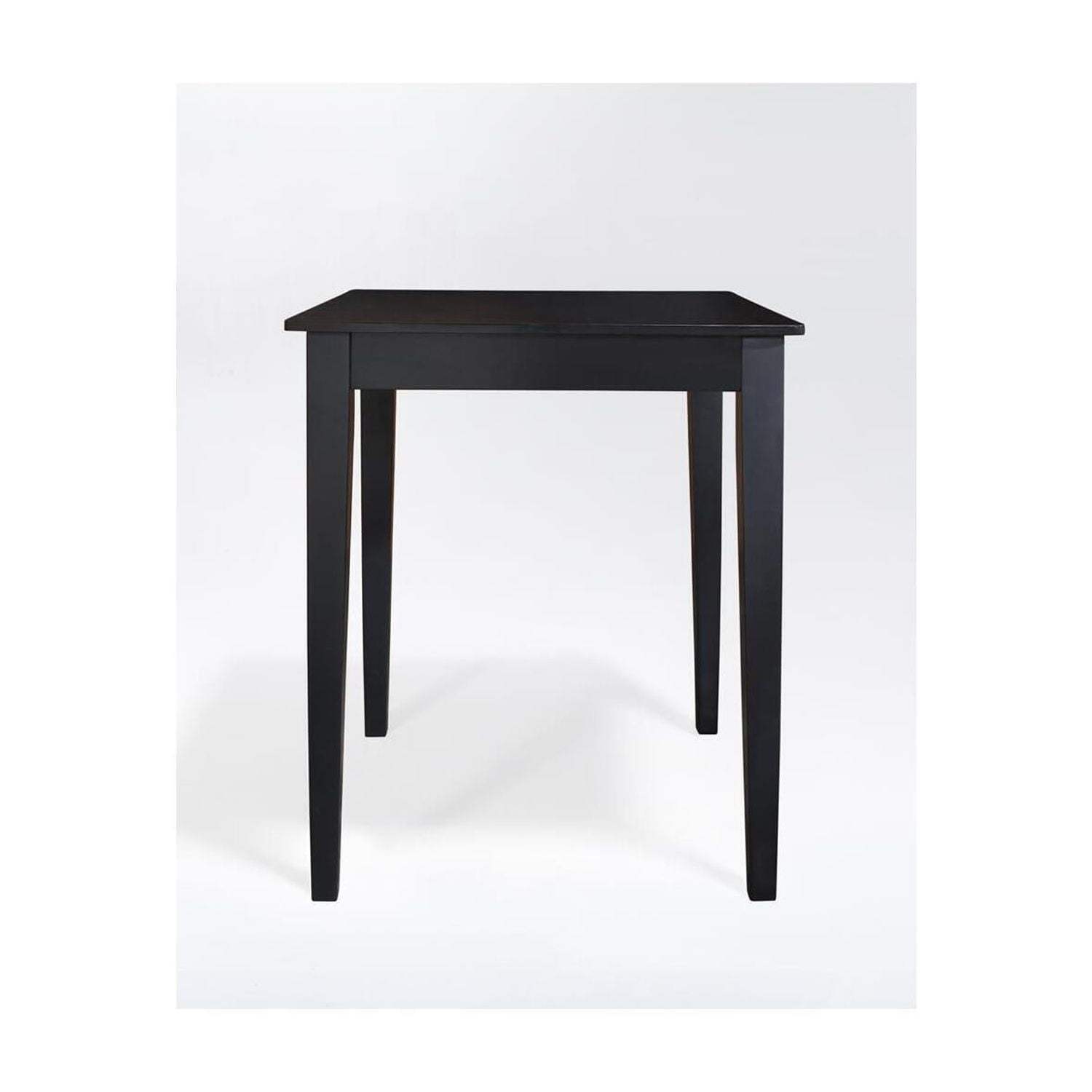 Black Wood Transitional Counter Height Pub Table