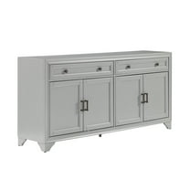 Crosley Furniture Tara Modern MDF Wood Sideboard in Distressed Gray