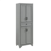 Crosley Furniture Tara Pantry in Distressed Gray