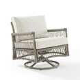 thumbnail image 1 of Crosley Furniture Thatcher Swivel Rocker Outdoor Chair, Wicker Patio Chairs for Porch, Deck, Balcony, 1 of 13