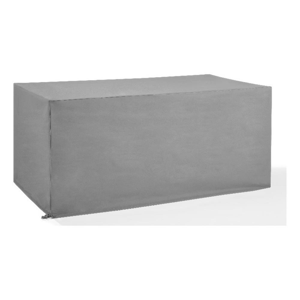 Crosley Furniture Vinyl Outdoor Dining Table Furniture Cover in Gray