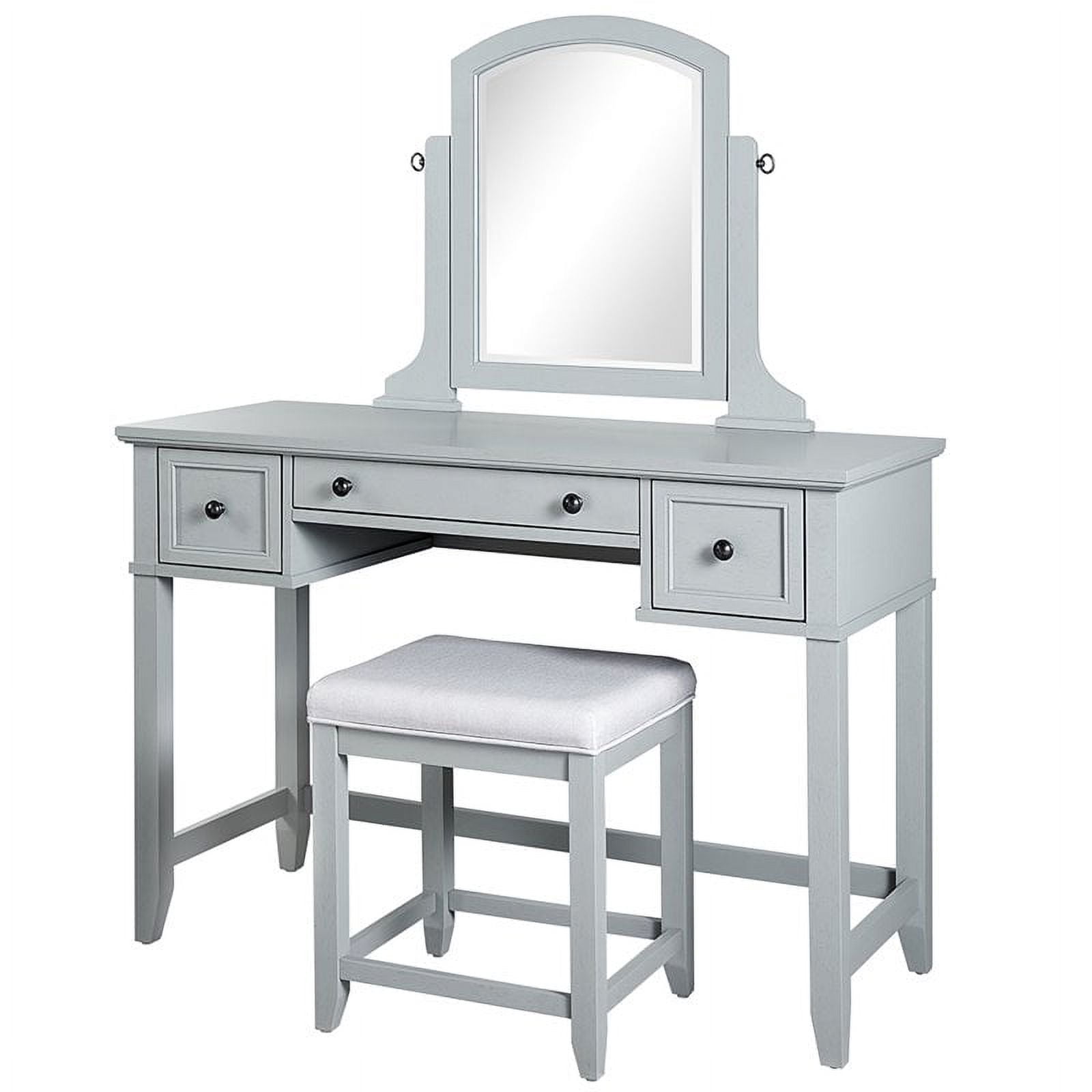 grey vintage dressing table Crosley Furniture Vista Vanity And Mirror In nashvillepr
