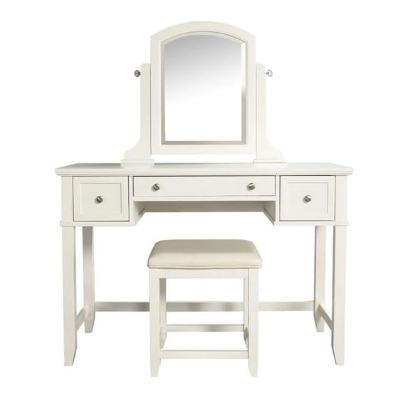 Crosley Furniture Vista Vanity, Mirror And Stool In Mahogany