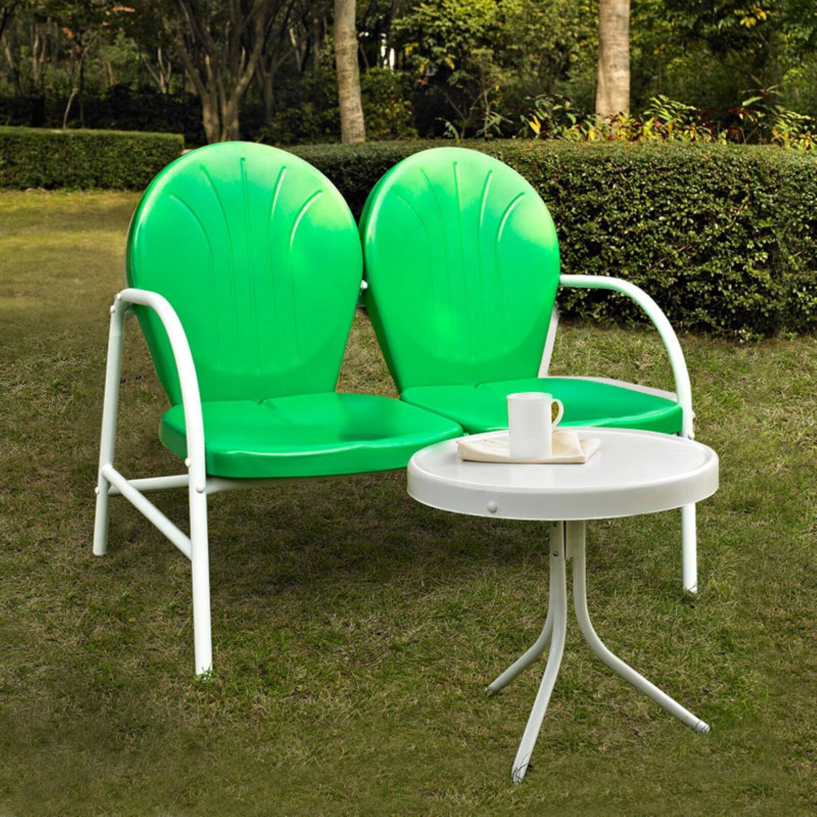 Griffith Green Metal 2-Piece Outdoor Loveseat Set