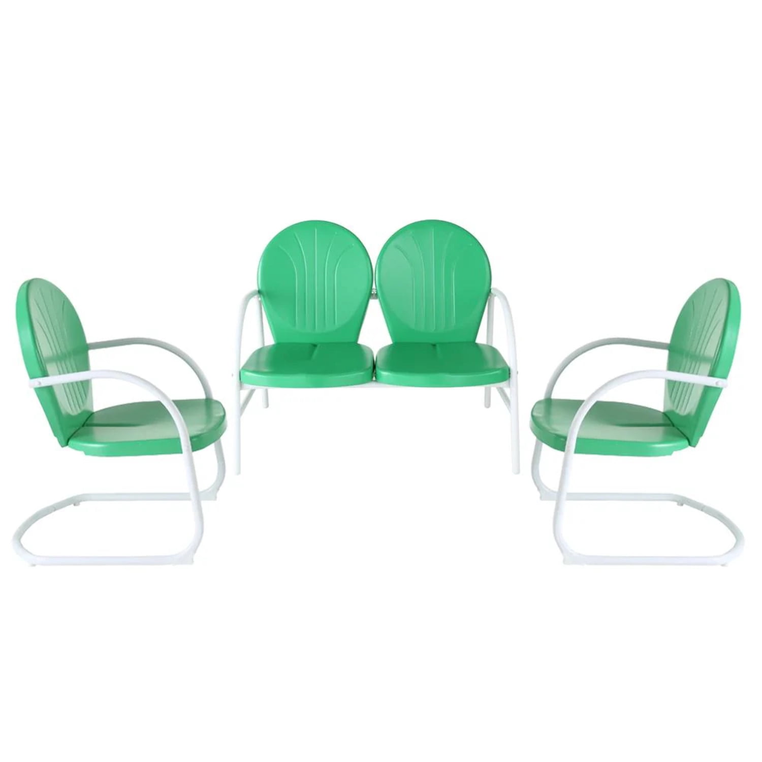 Crosley Griffith 3Pc Outdoor Metal Conversation Set - Loveseat, 2 ...
