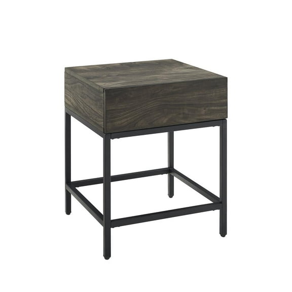 Crosley Jacobsen 1 Drawer End Table in Brown Ash