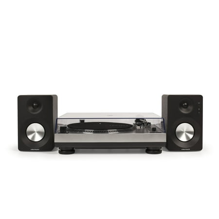 Crosley K100 Vinyl Record Player with Speakers and Wireless Bluetooth - Audio Turntables
