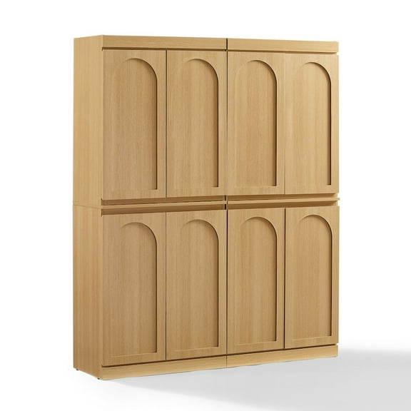 Crosley Furniture Marco 2-Piece Kitchen Pantry Storage Cabinet Set Ash - 2 Pantries