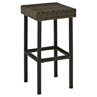 Outdoor wicker sale counter height stools