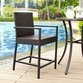thumbnail image 1 of Crosley Palm Harbor Outdoor Wicker Bistro Stool, Set of 2, 1 of 8