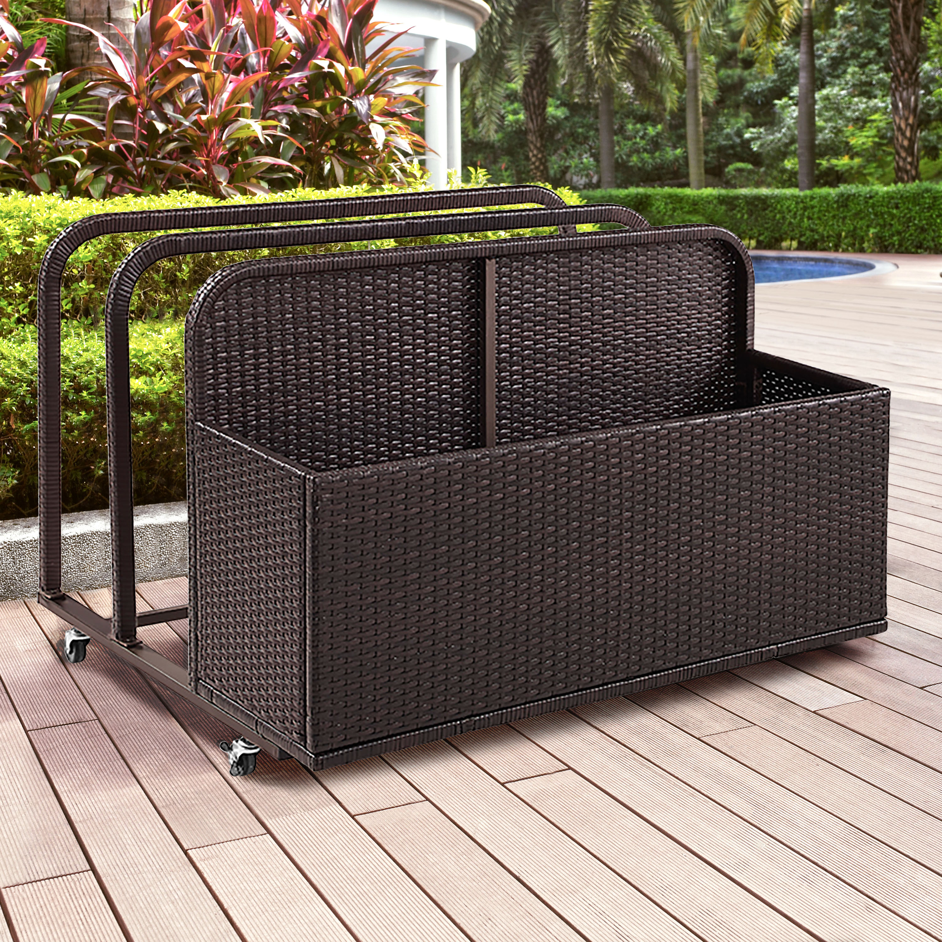 Crosley Palm Harbor Outdoor Wicker Float Caddy