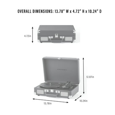 Crosley Cruiser Plus Vinyl Record Player with Speakers and Wireless Bluetooth - Audio Turntables