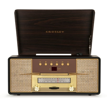 Crosley Rhapsody Vinyl Record Player with Speakers and Wireless Bluetooth - Audio Turntables