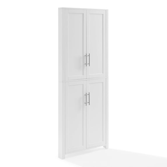 Crosley Furniture Savannah Corner Pantry in White